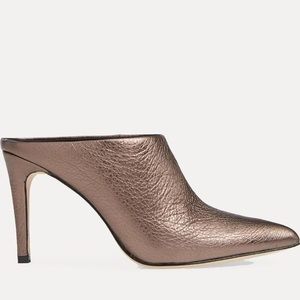 JOIE Alinie Metallic Slide Mules size 39